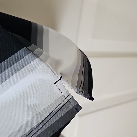 G/FORE Women's Offset Gradient Stripe Performance Fabric Polo Top L NWOT - Picture 7 of 13